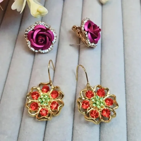 Aretes Destellos Pack x 2