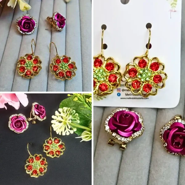 Aretes Destellos Pack x 2 - Imagen 2