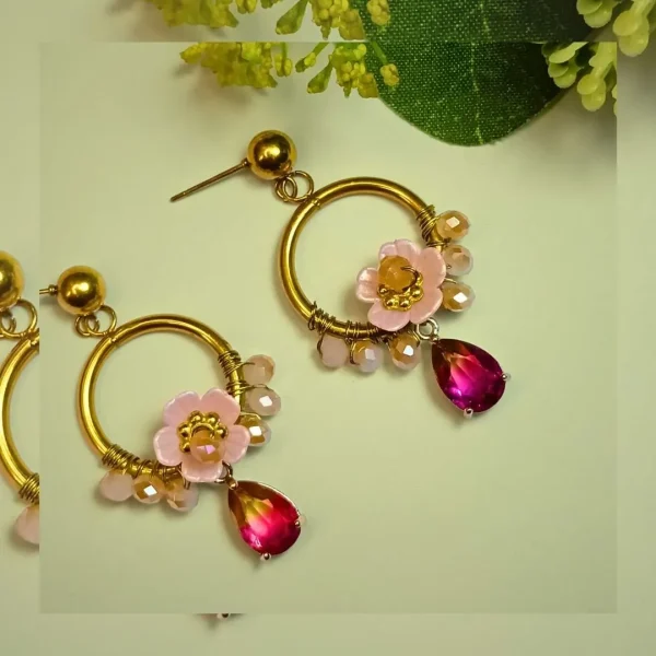 Aretes Flor de Amanecer - Imagen 2