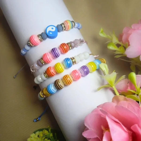 Pack pulseras arco iris